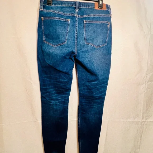 Madewell Skinny Jeans 9" High Rise Women's Size 29 Stretch Dark Wash - Picture 2 of 5